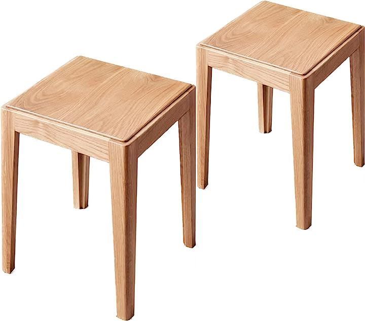 MU RONG スツール 木製 2脚セット 椅子 小売 2足 チェア ウッド