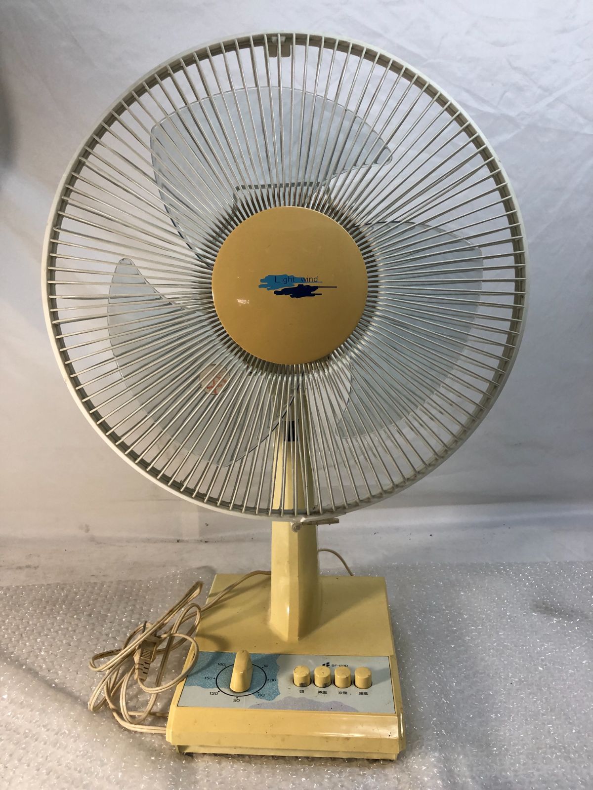 【レア】サムスン（三星電気）製 扇風機 BF-123D ベスト電器 韓国製  レトロ 説明書付き 外箱付き （874）