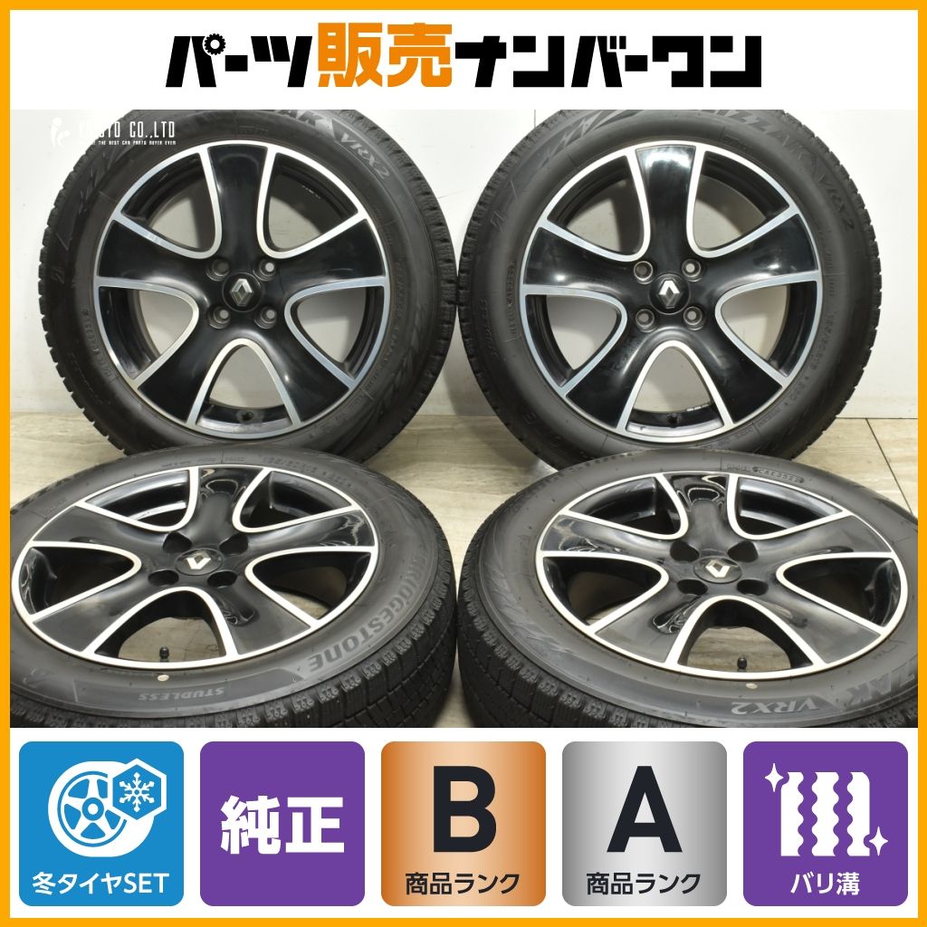 バリ溝 ルノー クリオ IV 純正 16in 6.5J 44 PCD100 品番 40300XXXXR ブリヂストン ブリザック VRX2 185 60R16 ルーテシア