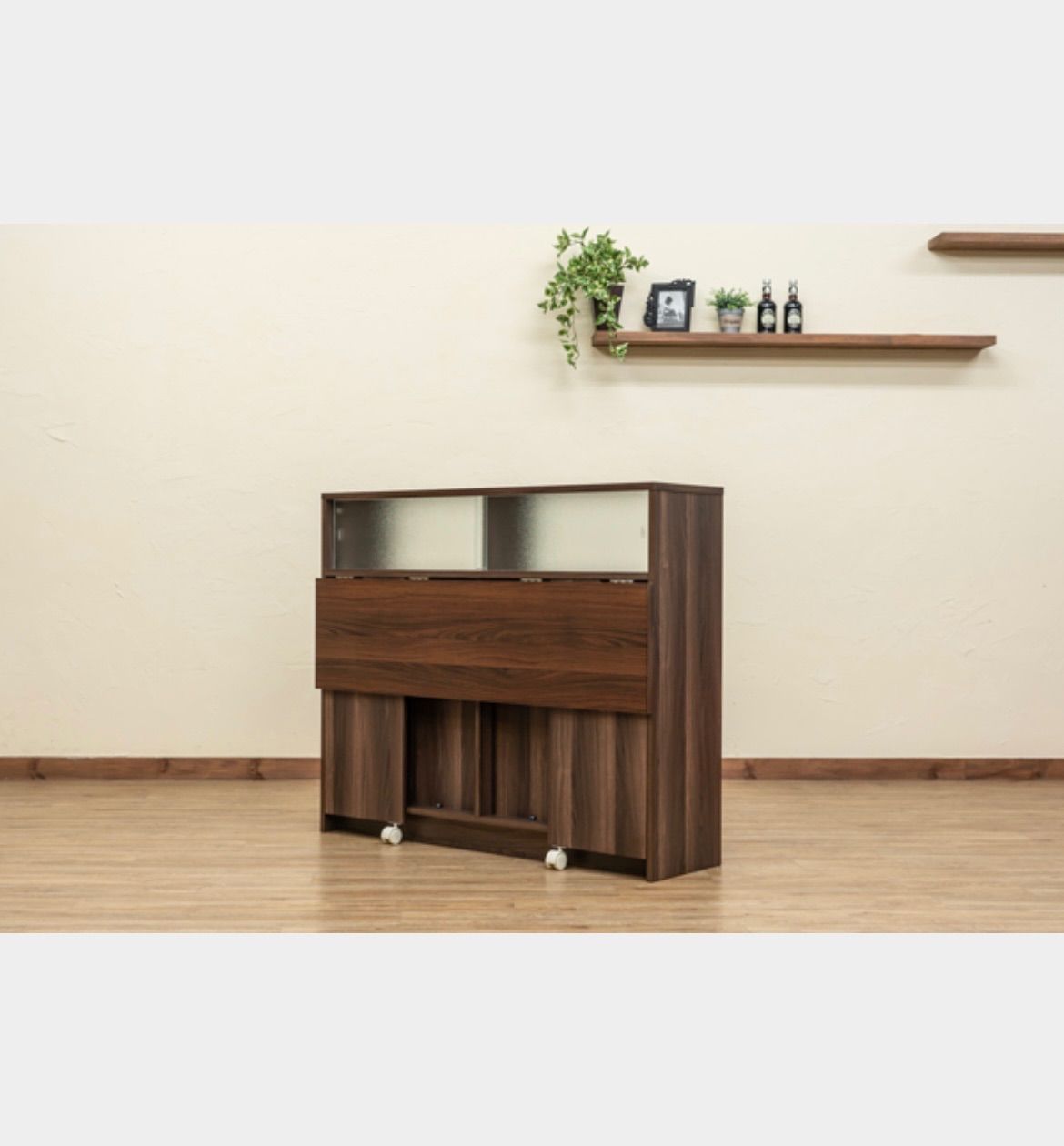 キッチンカウンターテーブル 110幅 WAL/WH