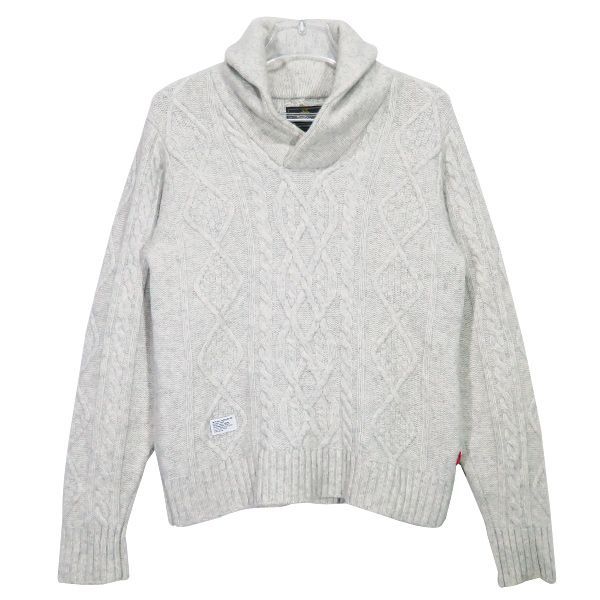 WTAPS ダブルタップス 09AW NORDIC/SWEATER,CABLE,WOOL 092MADT-KNM06 
