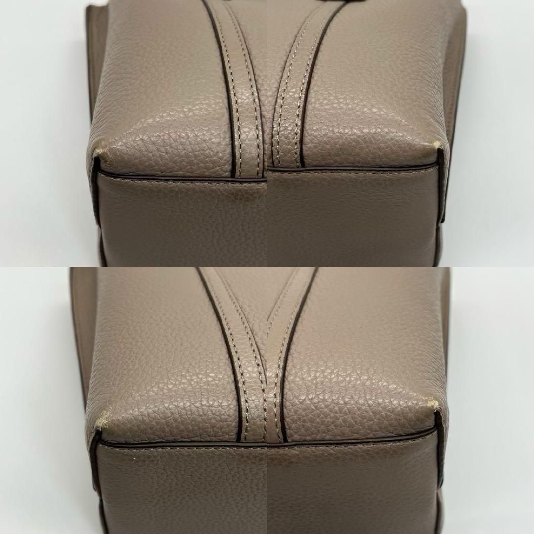 美品】トリーバーチ ペリー ハンドバッグ 2way ミニバッグ グレージュ