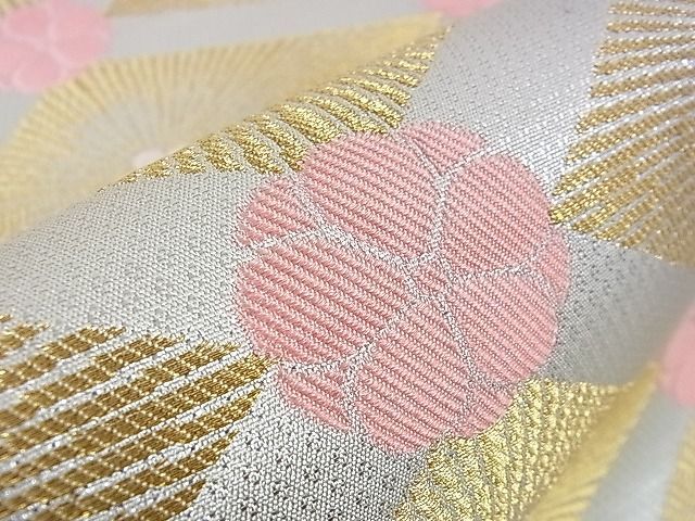 平和屋本店■極上　人間国宝　北村武資　煌彩錦　六通柄袋帯　若松菱花文　金銀糸　逸品　DZAA0015kh4 平和屋本店□極上 人間国宝 北村武資 煌彩錦 六通柄袋帯 若松菱花文 金