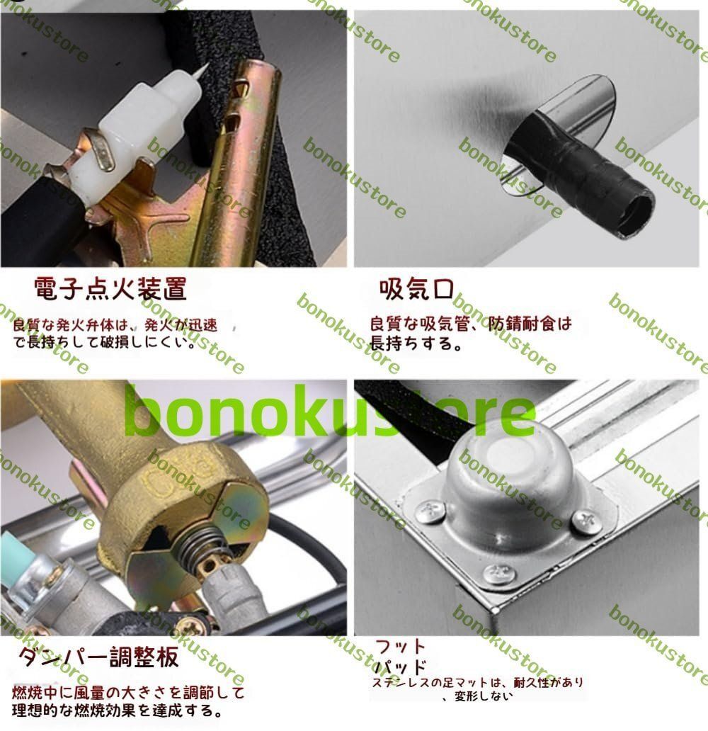 業務用土鍋天然ガスストーブ 8バーナー多穴マルチフレームアウト天然液化ストーブ