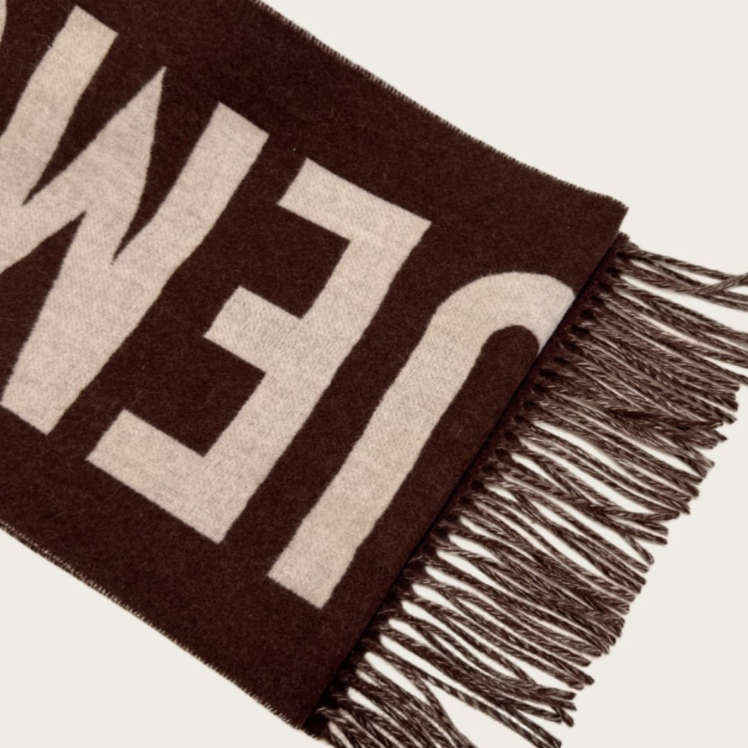 JACQUEMUS ジャックムス マフラー ロゴマフラー ブラウン 35*180cm