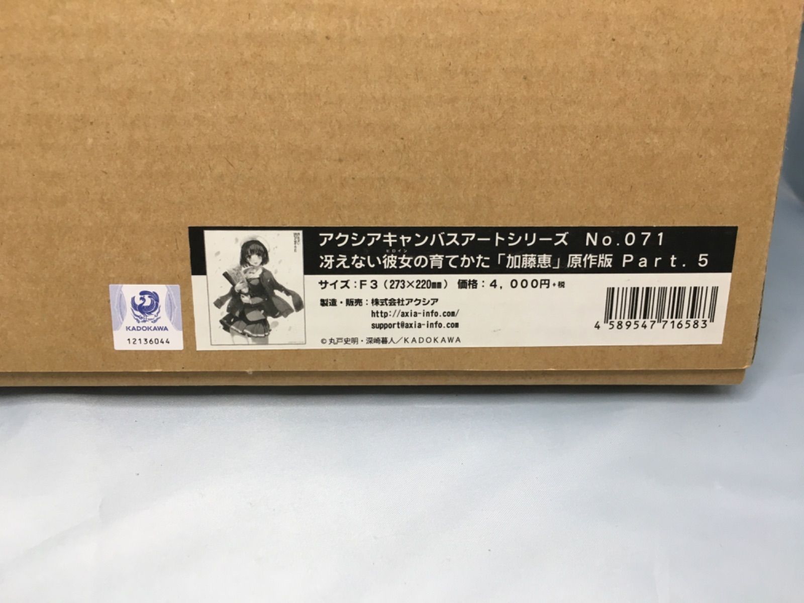 アクシア キャンバスアート シリーズNｏ.071 冴えカノ「加藤恵」原作版