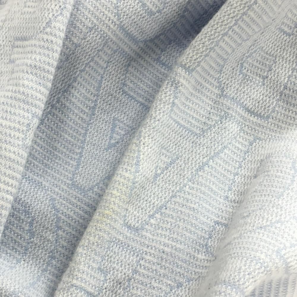 パーリーゲイツ ジップパーカー ライトブルー ロゴ総柄 レディース 0(S