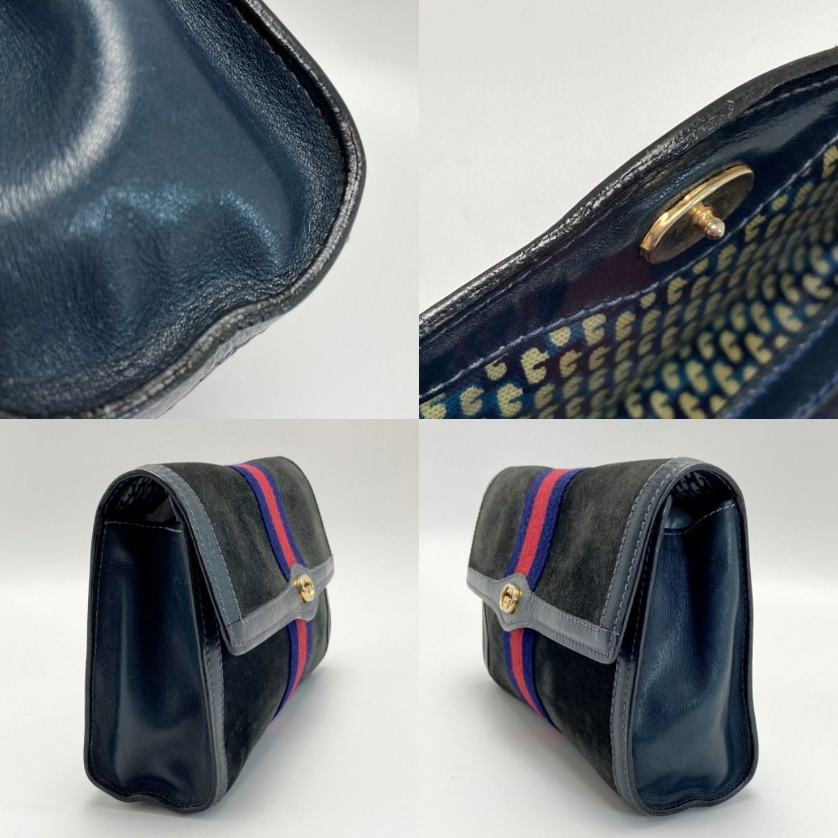 GUCCI グッチ オールドグッチ シェリーライン セカンドバッグ