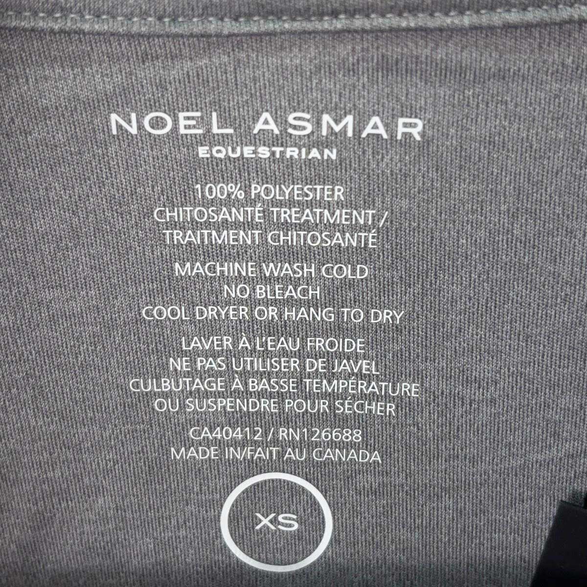 【未使用】ノエルアスマール NOEL ASMAR Rue ハーフジップ ストレッチ 長袖 ライディングシャツ ロングスリーブ XS Shadow AE1751 レディース 乗馬 馬術 未使用】NOEL ASMAR ノエルアスマール ハーフジップ 長袖