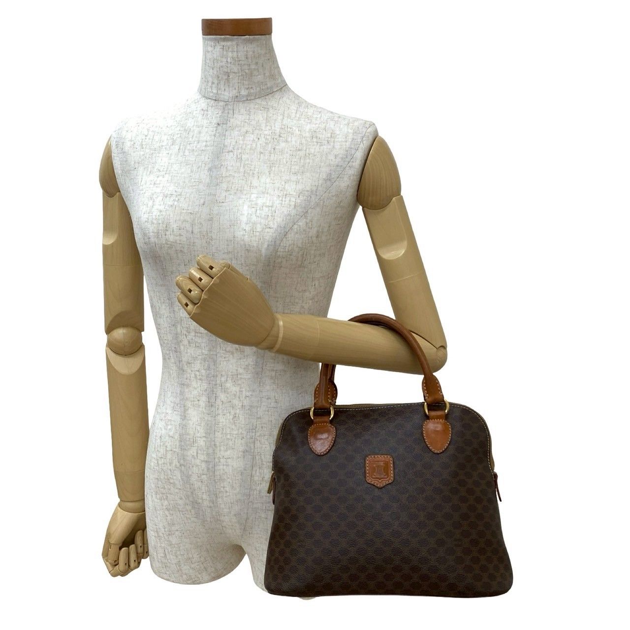 極 美品 CELINE セリーヌ ヴィンテージ マカダム ブラゾン 柄