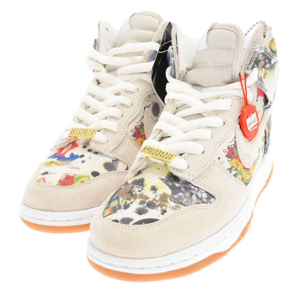 NIKE SB (ナイキエスビー) 23AW×SUPREME SB DUNK HIGH OG QS Rammellzee×シュプリーム エスビーダンクハイラメルジー  ハイカットスニーカー FD8779-100 ベージュ US8.5/26.5cm - メルカリ