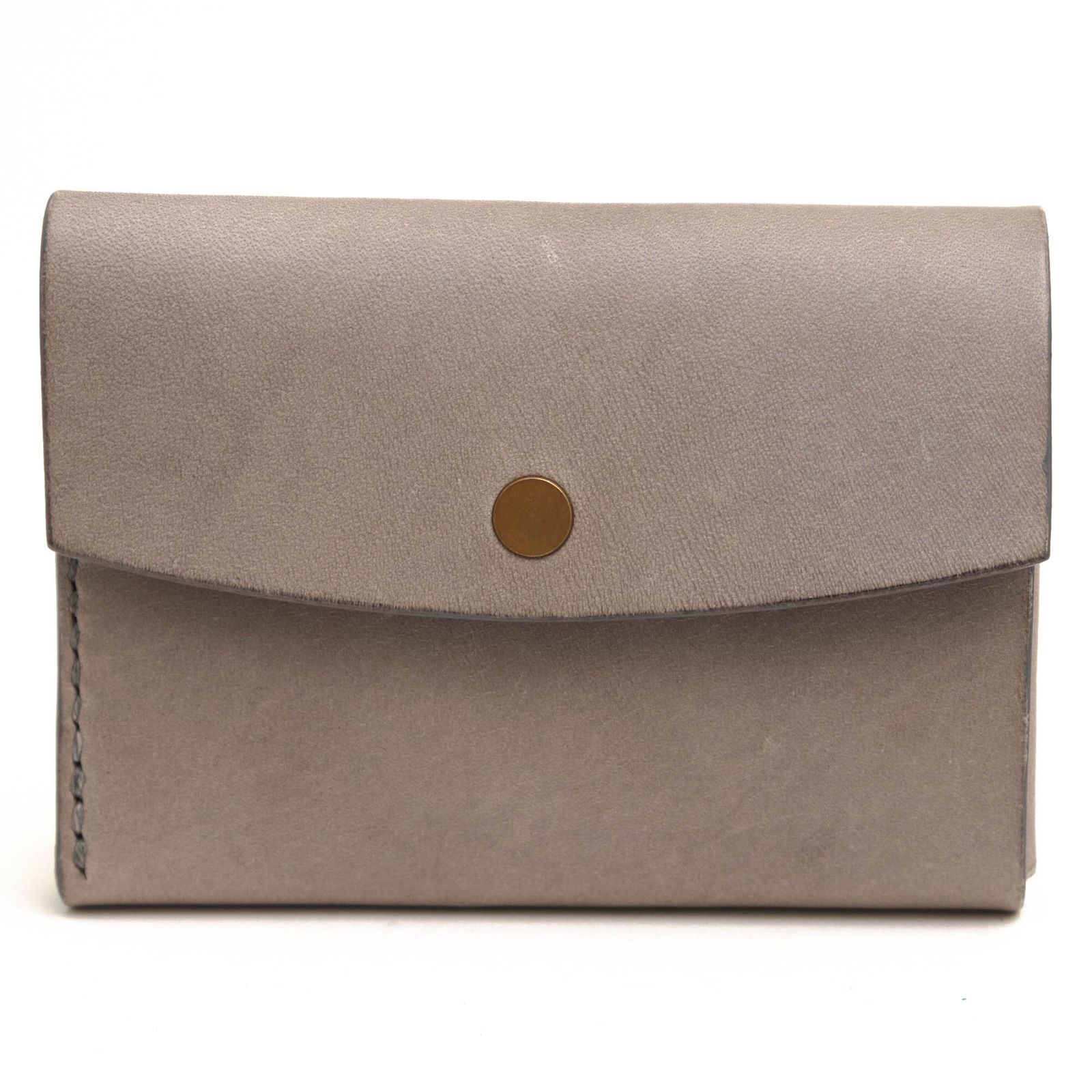 チャモト／chamoto 財布 ウォレット メンズ 男性 男性用レザー 革 本革 グレー 灰色  tri-fold wallet  小銭入れあり 三つ折り