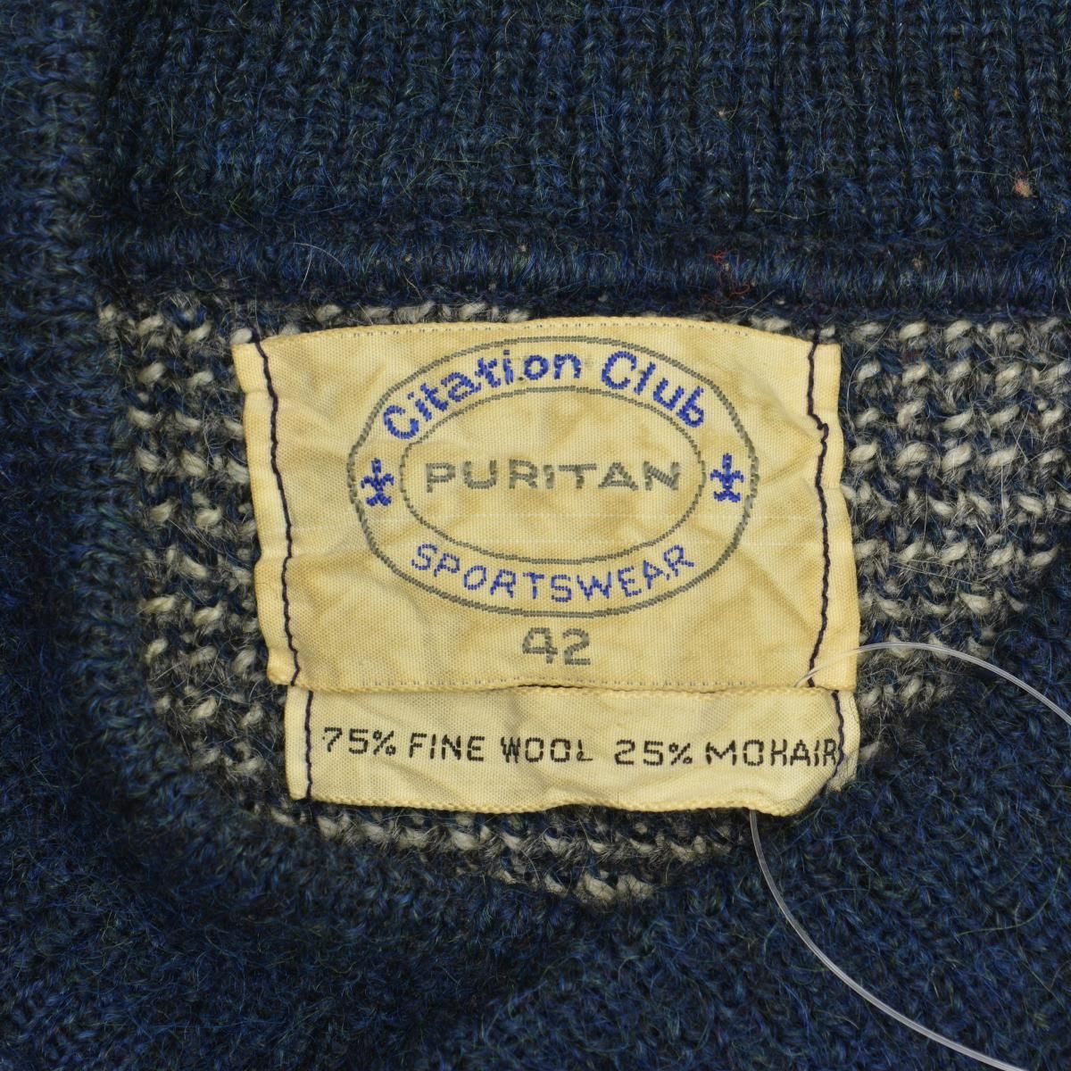 PURITAN】60s モヘア長袖ニットセーター