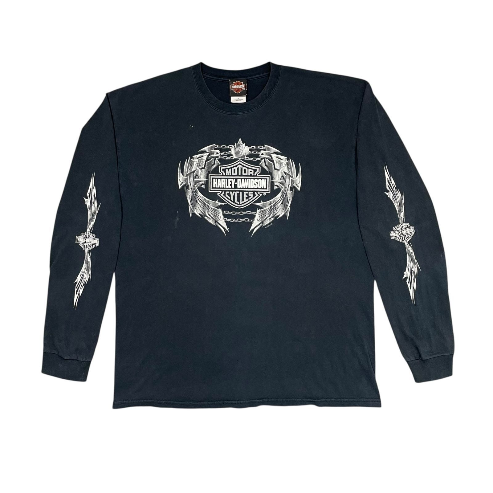 00s カナダ製 ハーレーダビッドソン 長袖Tシャツ XL 黒 ロンT 00s カナダ製 ハーレーダビッドソン 長袖Tシャツ XL 黒 ロンT - メルカリ