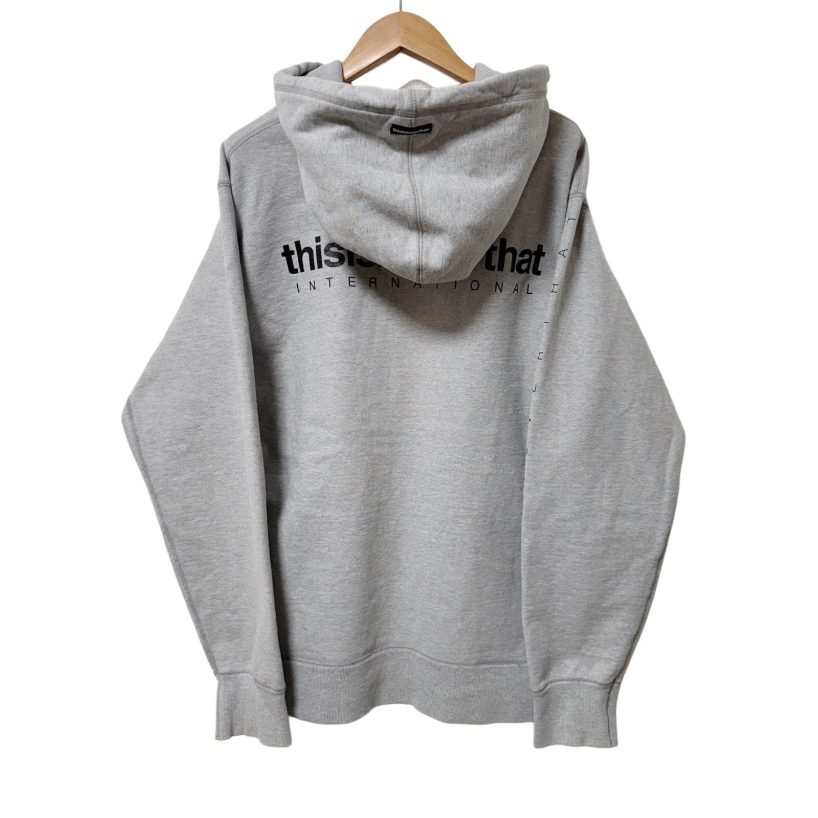 thisisneverthat グレー パーカー ネバザ thisisneverthat ネバザ