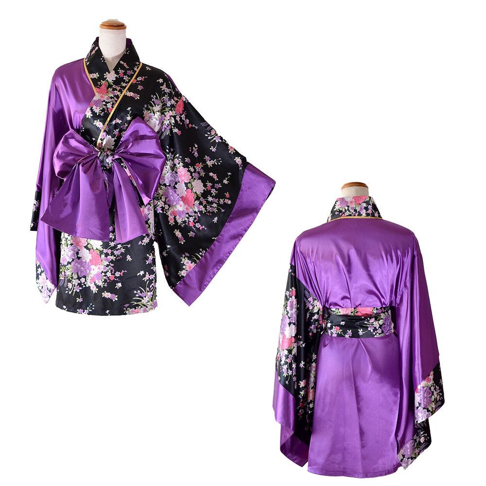 LoveRich ラブリッチ 【2点セット/5カラー】バイカラー 花柄 和柄