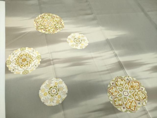 平和屋本店□極上 創業460年・千總 訪問着 刺繍 名物裂切