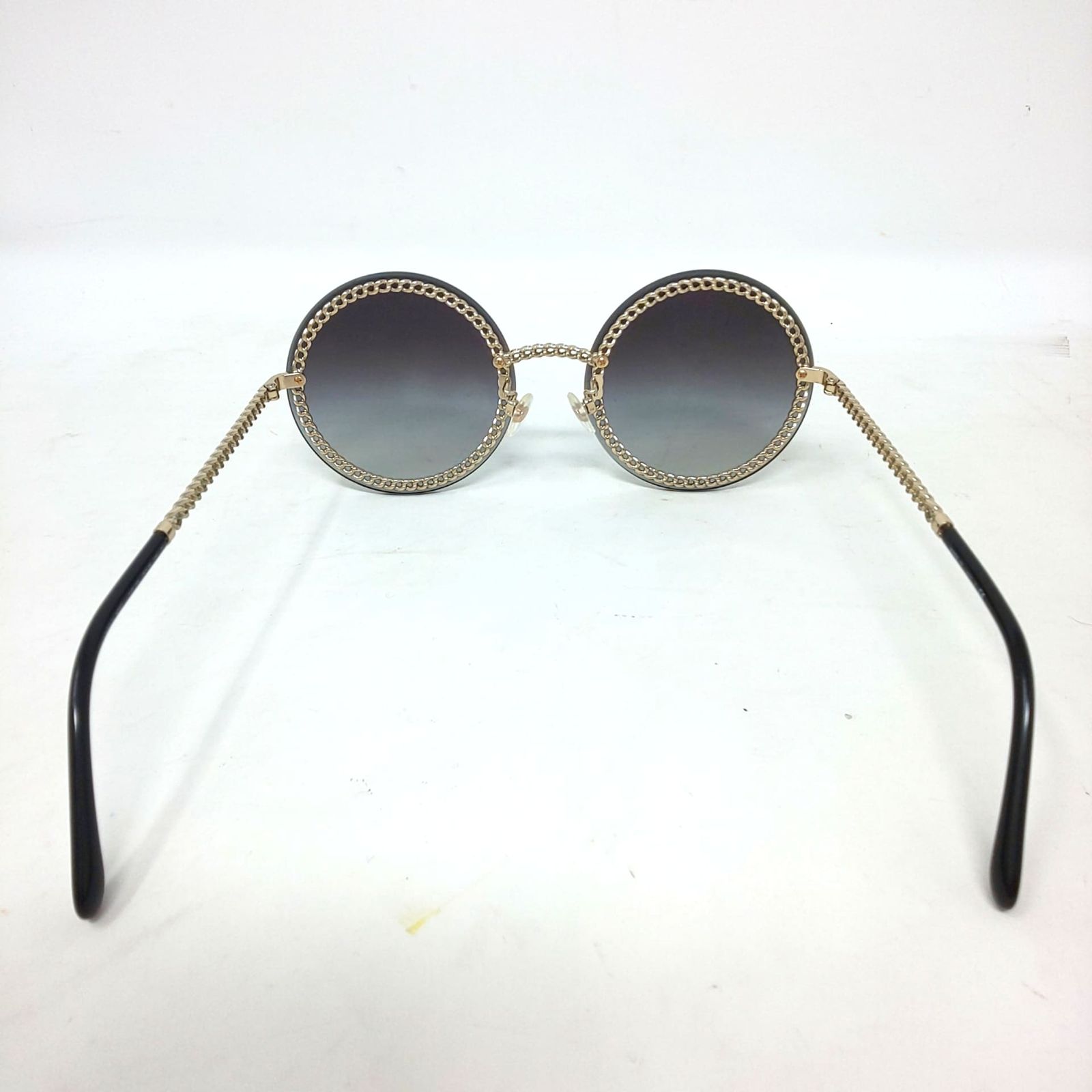 1044C-02 CHANEL シャネル ラウンド サングラス チェーン ケース