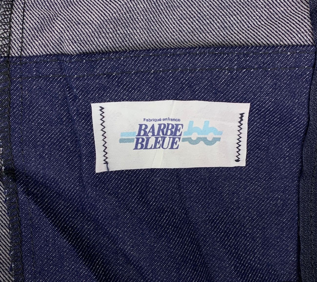 フランス製 BARBE BLEUE デニムワークジャケット aileeジッパー 80s 