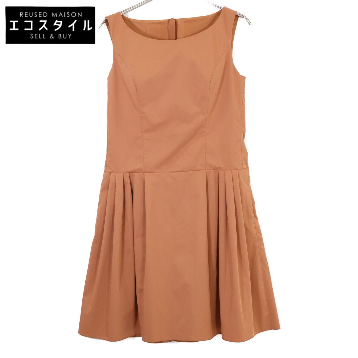 FOXEY NEW YORK フォクシーニューヨーク 29293 ﾌﾞﾗｳﾝ ﾉｰｽﾘｰﾌﾞ ﾌﾚｱ ﾜﾝﾋﾟｰｽ 40