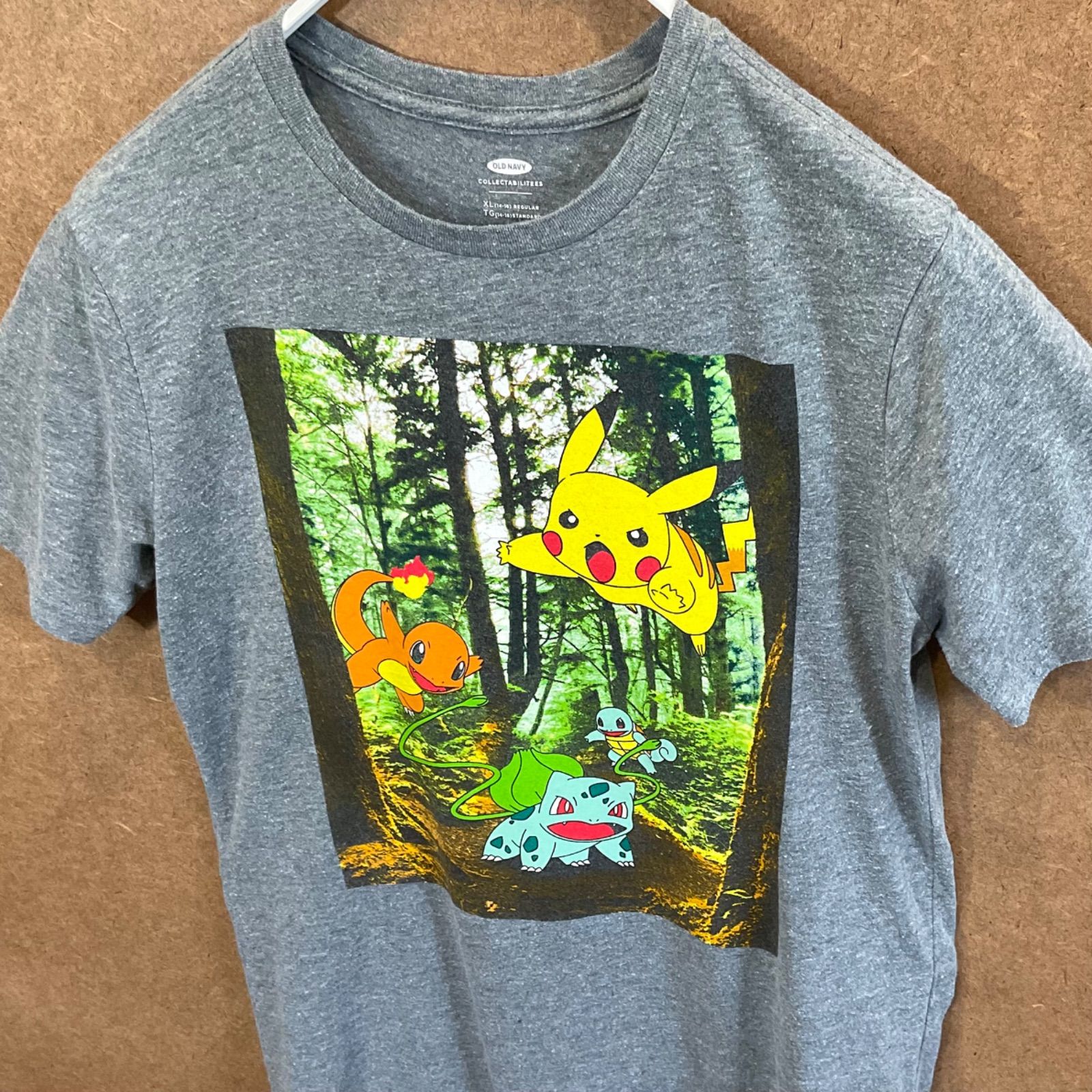 US古着 ポケモン ピカチュウ フシギバナ ヒトカゲ ゼニガメ半袖tシャツ