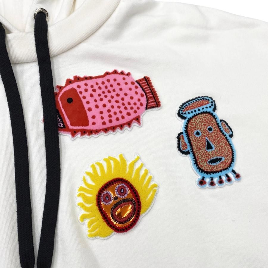 ルイヴィトン 草間彌生 コラボ 23AW ジップアップ パーカー size S ☆E3463 ルイヴィトン×草間彌生 パーカー フェイスパッチ