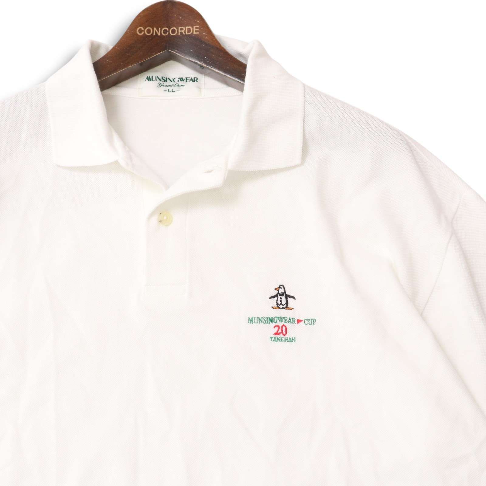 Munsingwear マンシングウェア ゴルフ ポロシャツ ホワイト サイズL