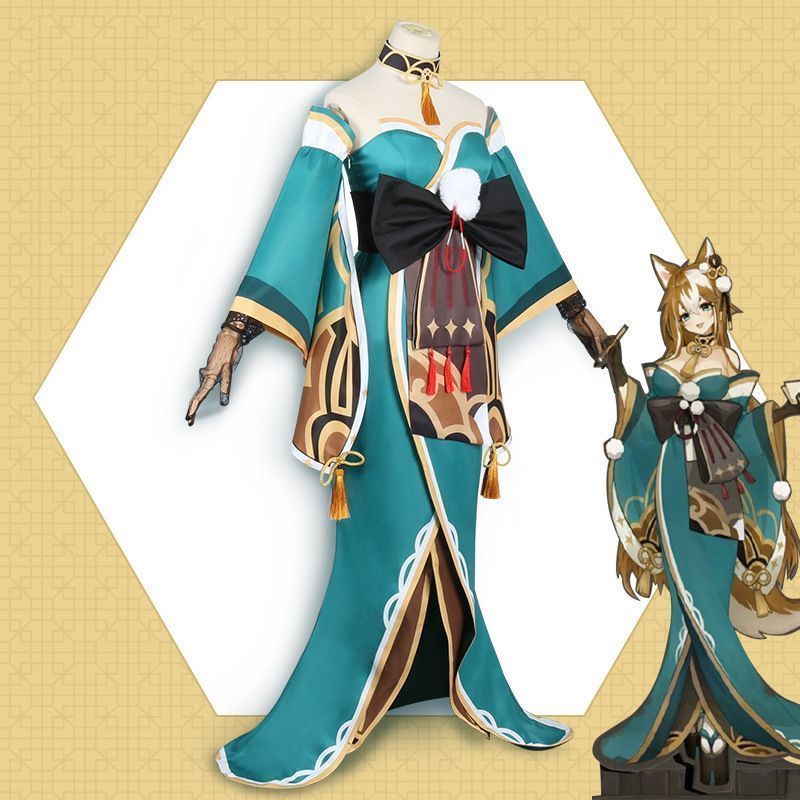 原神 ゴロー コスプレ 【衣装+尻尾+靴】 原神 ヒナ ゴロー コスプレ