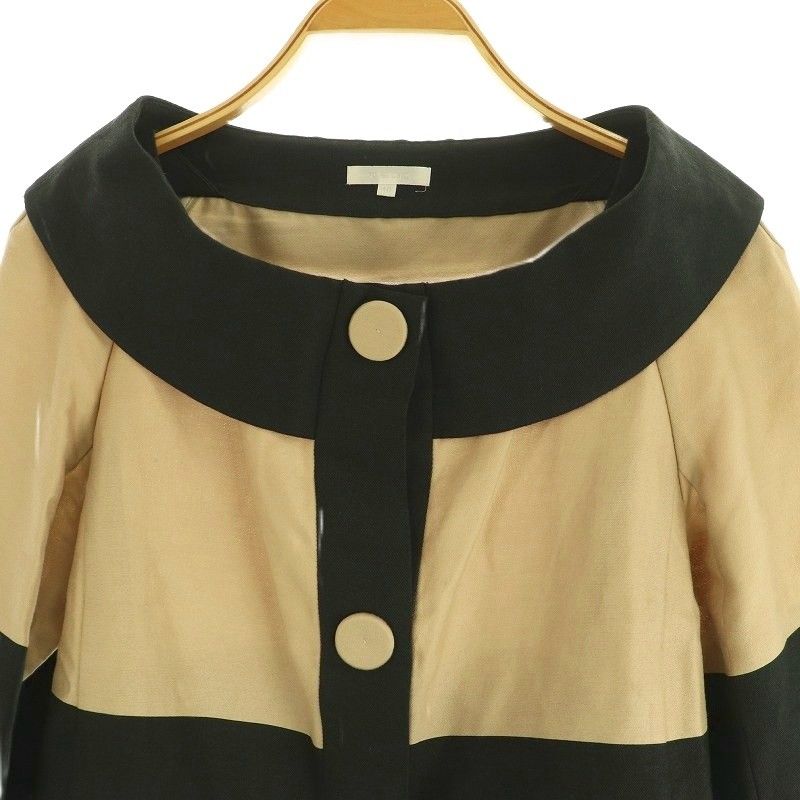 トゥービーシック TO BE CHIC ノーカラージャケット 七分袖