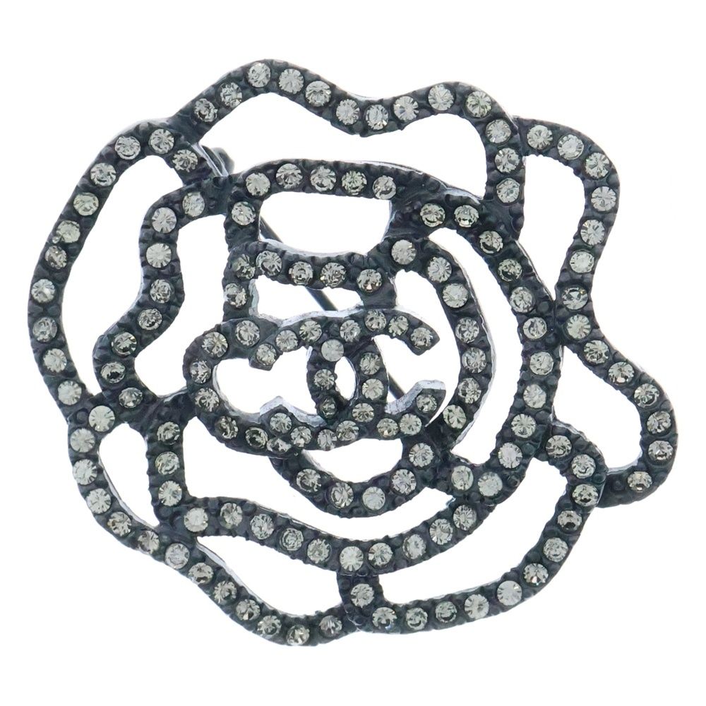 美品　CHANEL　シャネル　ピンブローチ　ピンバッジ　カメリア 美品✨CHANEL シャネル ヴィンテージ カメリア ピンブローチ