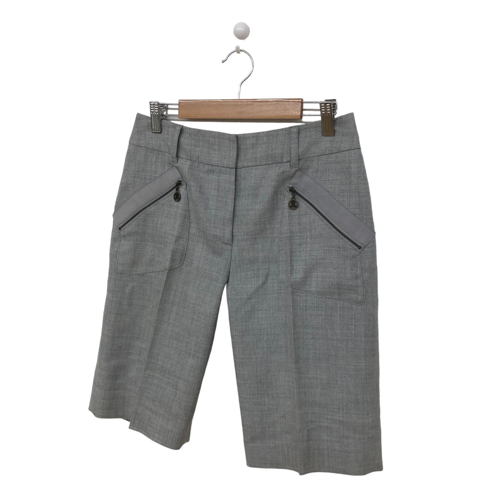新品　未使用　値下げ　ランバン　ハーフジップ 訳アリ】 LANVIN ランバン ハーフパンツ ジップアップポケット