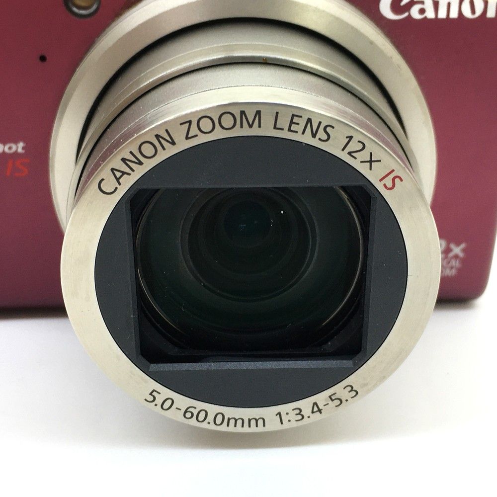 ○CANON PowerShot SX200 IS レッド コンパクトデジタルカメラ ※再調整