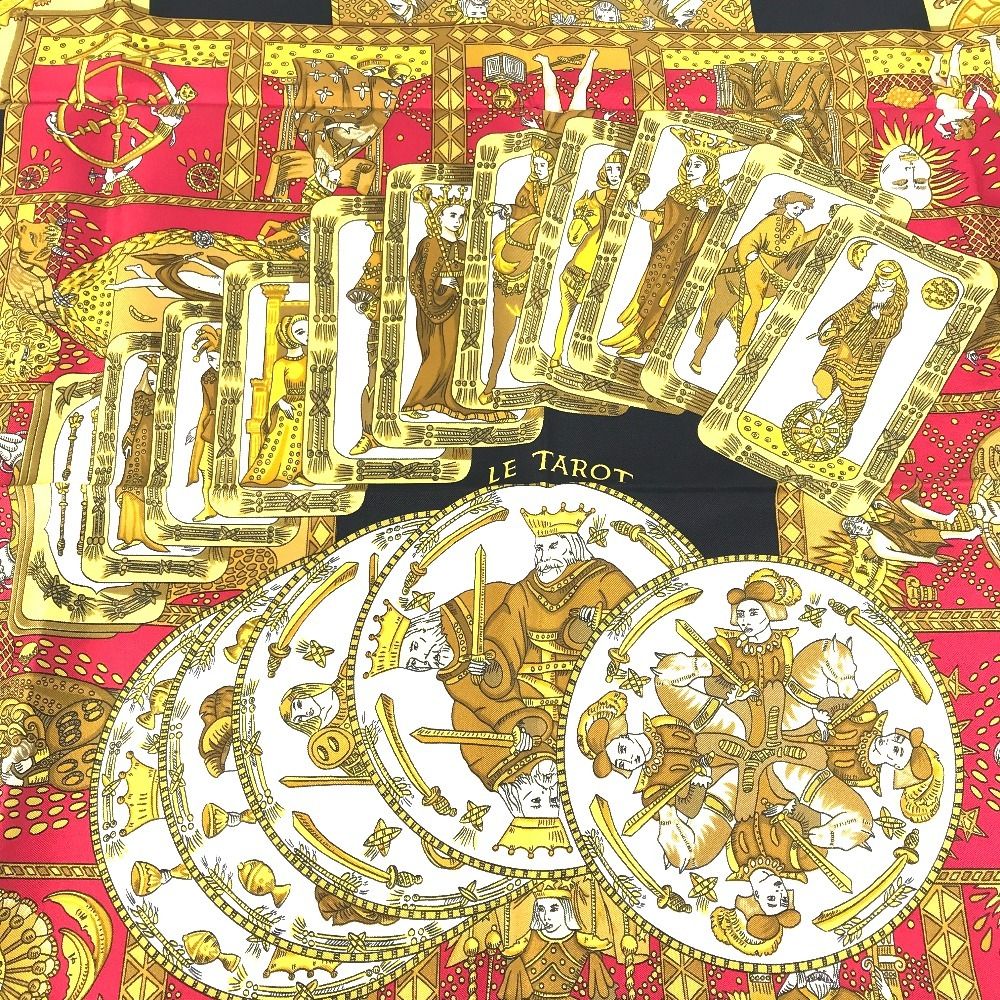 HERMES エルメス スカーフ カレ90 カレ 90 シルク ブラック