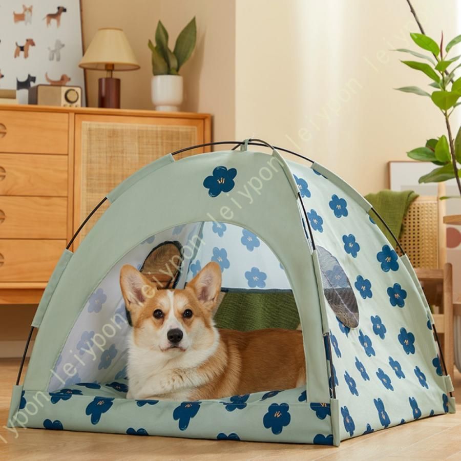 ペット テント 犬 猫 ペット用テント 犬小屋 猫小屋 折りたたみ メッシュの窓付き テントハウス ペットベッド ペットテント ペット用テント ペットハウス