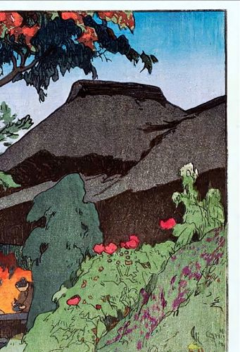 吉田博 東京拾二題 百花園の秋 大サイズ 複製 ポスター 版画 新版画