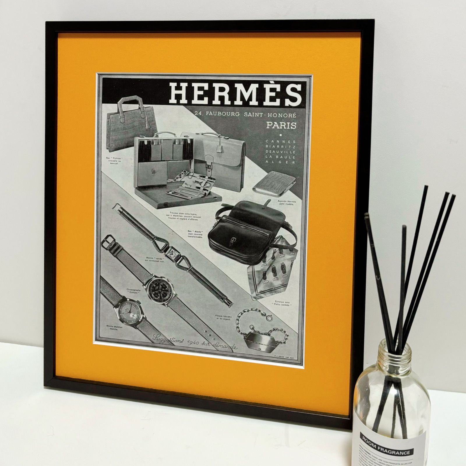 1939 広告＞HERMES エルメス ポスター ヴィンテージ アートポスター