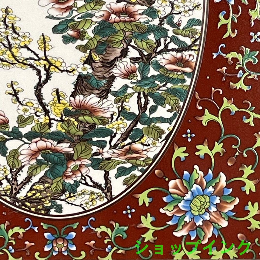 パステル花鳥図掛屏陶板画 装飾品 工芸品 美術品 置物 - メルカリ