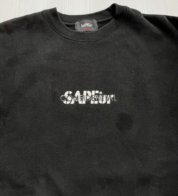 SAPEur（サプール）JUST IMAGINE THE FUTURE クルーネック スウェット