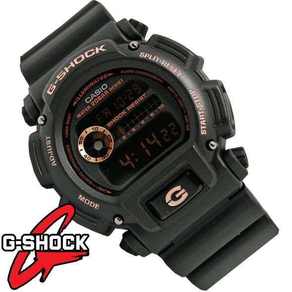 CASIO G-SHOCK Gショック ジーショック カシオ 腕時計 デジタル ローズゴールド×ブラック 20気圧防水 海外モデル DW-9052GBX-1A4