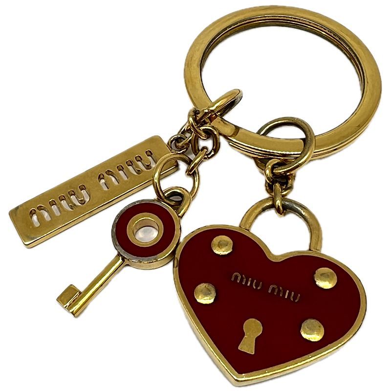 miu miu ハート型キーホルダー キーリング Amazon.co.jp: ミュウミュウ miumiu キーリング 鍵 キーホルダー