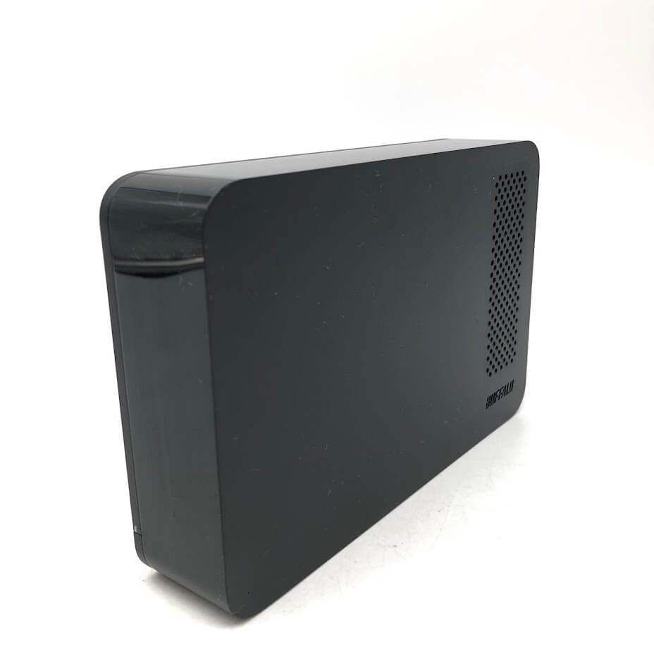 ss6647 【中古】 バッファロー 外付ハードディスク 3TB HD-LC3.0U3-BKE ブラック BUFFALO 外付けHDD 黒 据え置き型 コンパクト USB3.0 テレビ パソコン 録画用 ストレージ 外付ハードディスク 中古