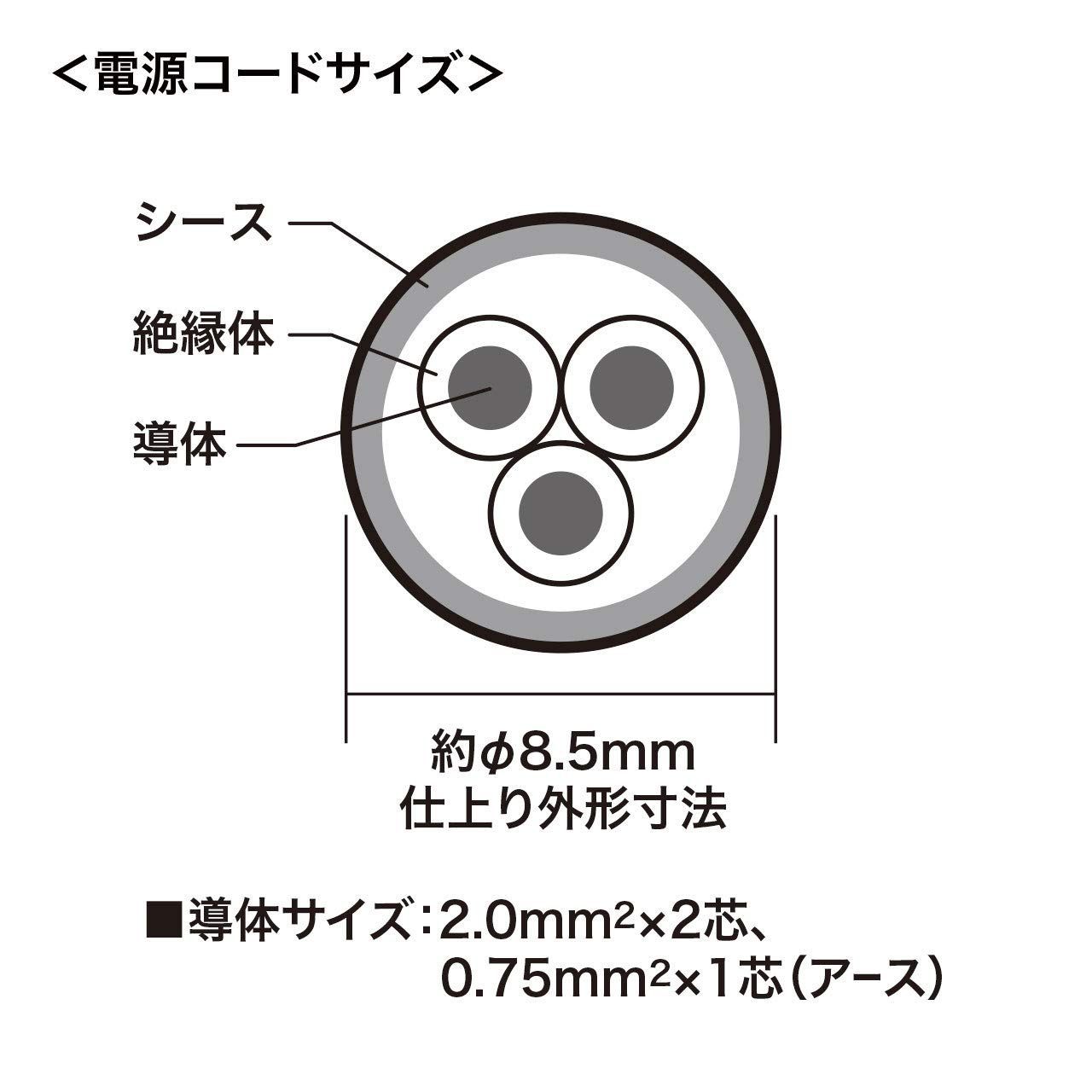 SANWA 工事物件タップ 抜け止めコンセント 4個口 L型 ケーブル長1m TAP-K4L-1 サンワサプライ(株) その他 