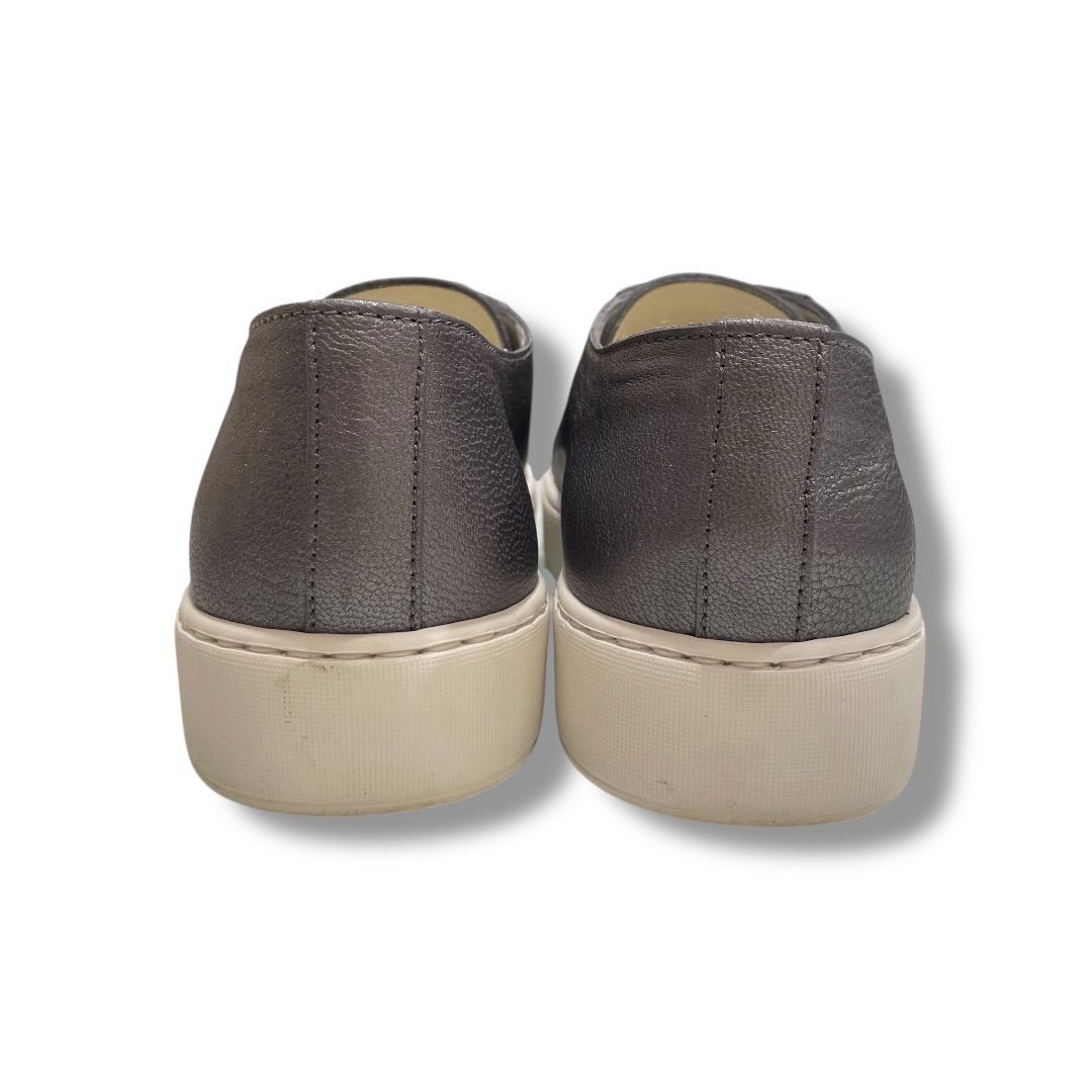 SANTONI サントーニ レザースニーカー 本革 タンブルレザー 厚底