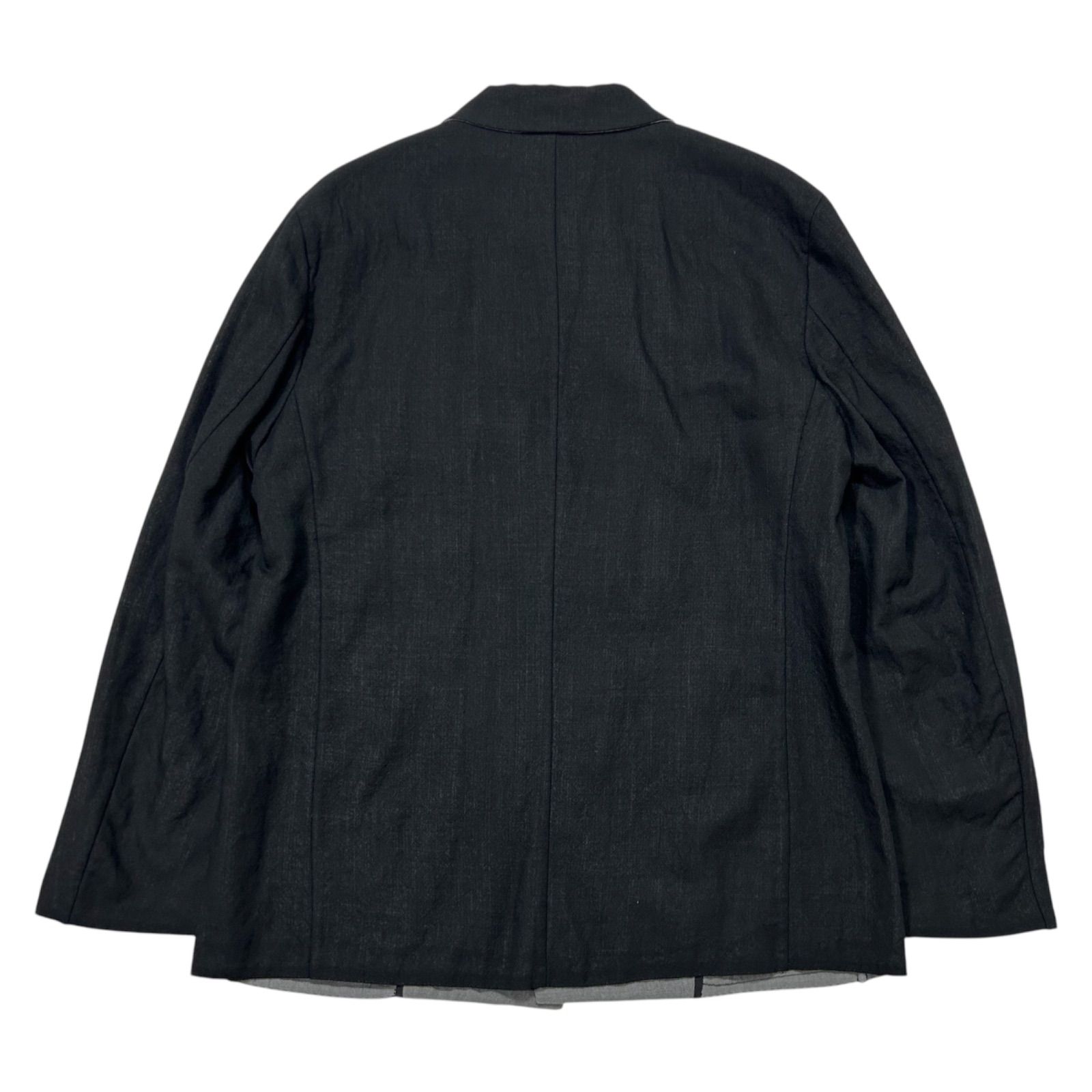 issey miyake men ジャケット　ブラック イッセイミヤケメンISSEY MIYAKE MEN 日本画プリントライニング