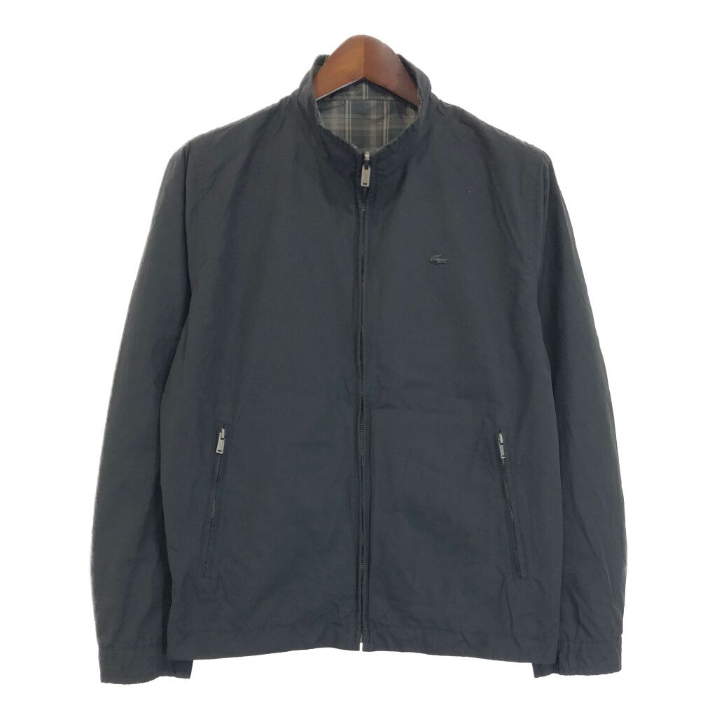 LACOSTE ラコステ リバーシブル ジャケット 大きいサイズ ブラック (メンズ 50/4) 中古 古着 S0344