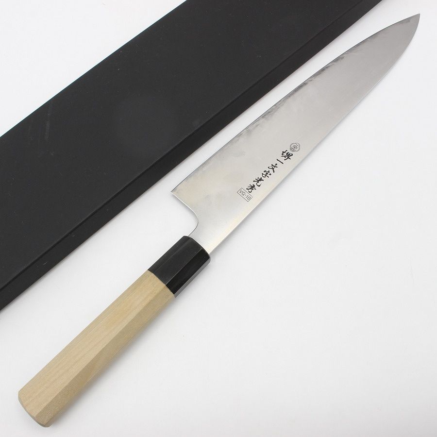 堺一文字光秀 V金一号 洋出刃 9寸 中古品 1本目 堺一文字光秀 V金一号 洋出刃 9寸 中古品 2本目 - メルカリ