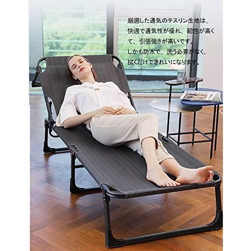 アウトドアベッド フォールディングコット枕付き