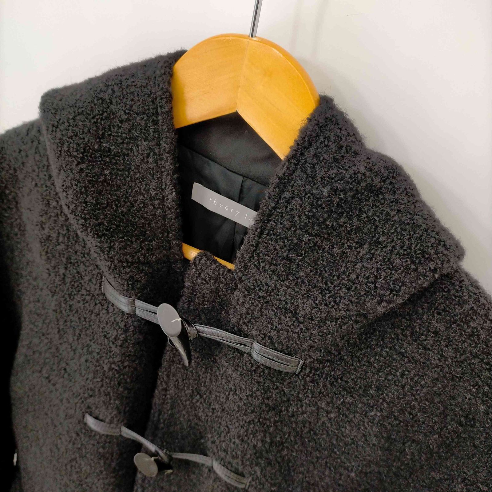 セオリーリュクス ダッフルコート BOUCLE/PONDA グレージュ 38