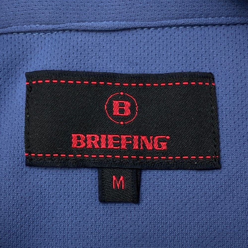 サイズ：M BRIEFING GOLF ブリーフィング  半袖ポロシャツ パイル 総柄 ブルー系 [240101439576] ゴルフウェア メンズ ストスト サイズ：M BRIEFING GOLF ブリーフィング 半袖ポロシャツ パイル