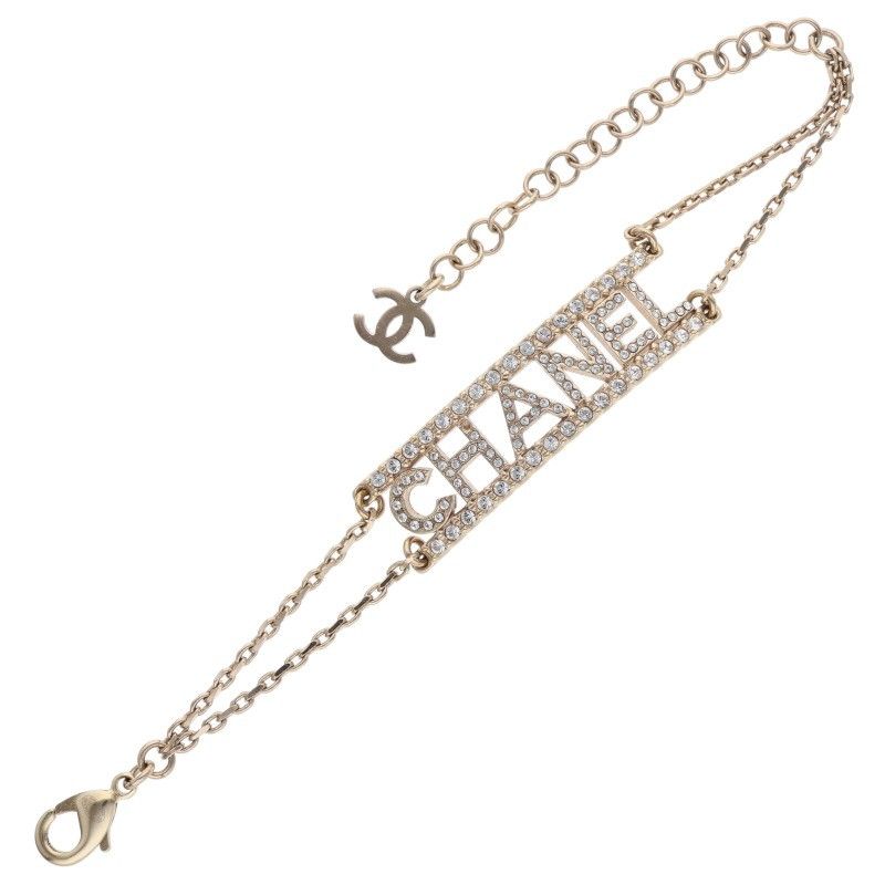シャネル プレートロゴラインストーンブレスレット レディース FORTGASGNV_COM_BR